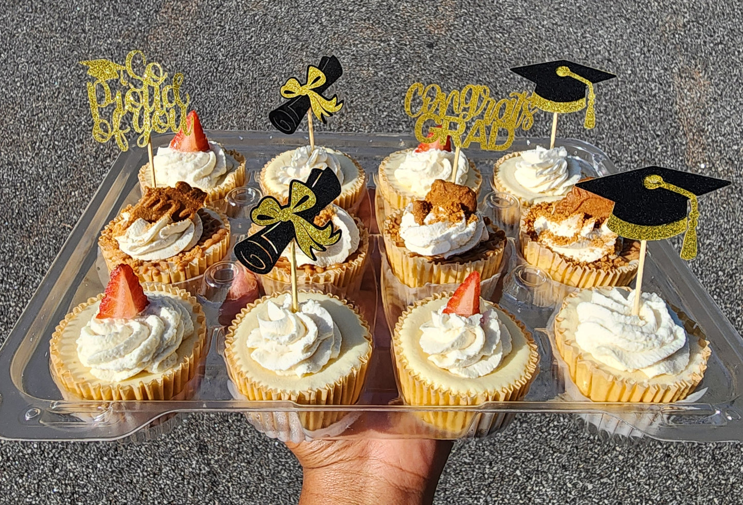 Dozen Graduation Cheesecake Minis (TWO Flavors)