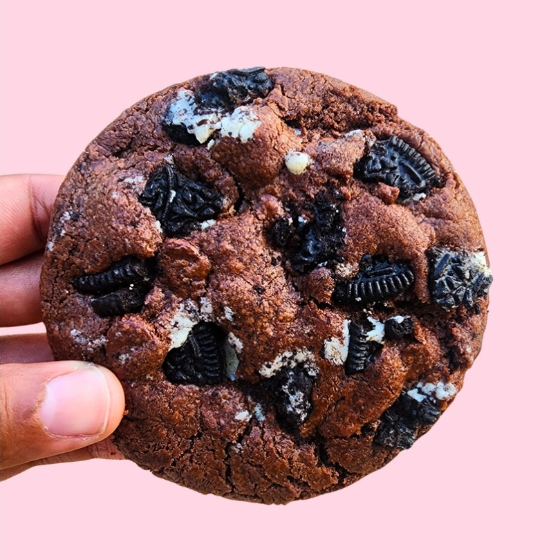 "Oreo" Stuffed Double Chocolate Chip