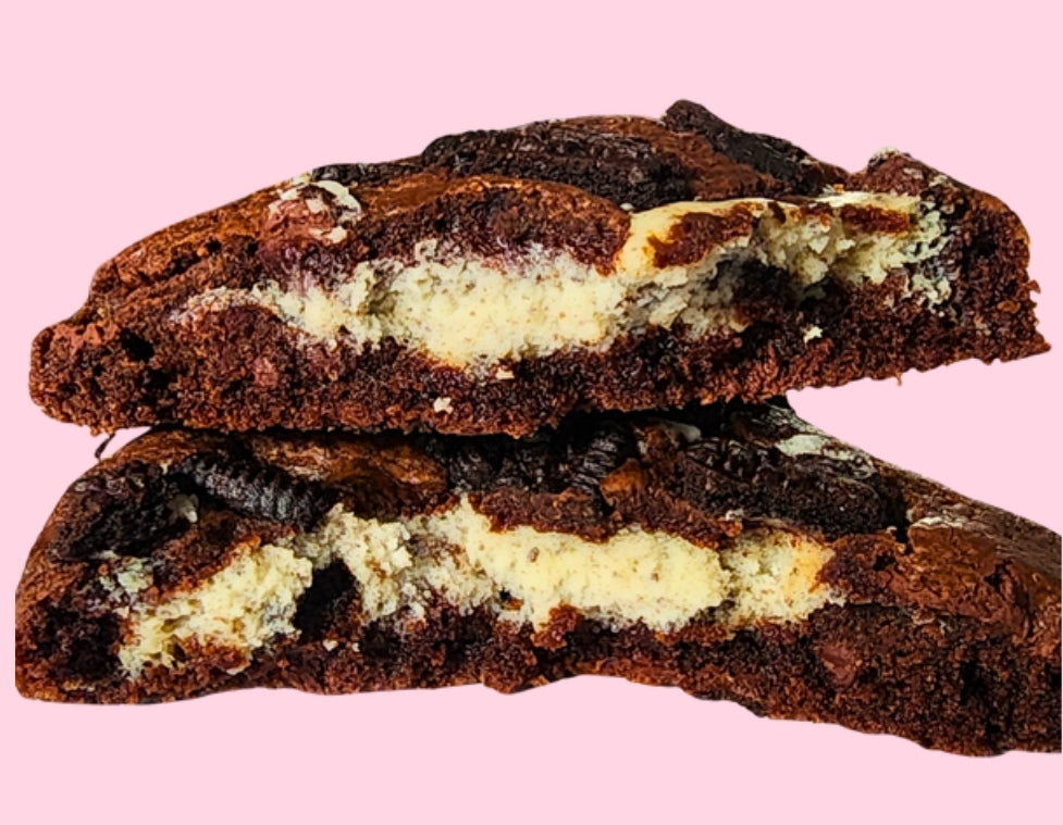 "Oreo" Stuffed Double Chocolate Chip