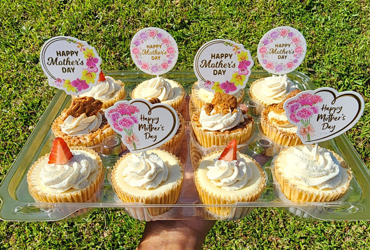 Dozen Happy Mother's Day Cheesecake Minis (TWO Flavors)