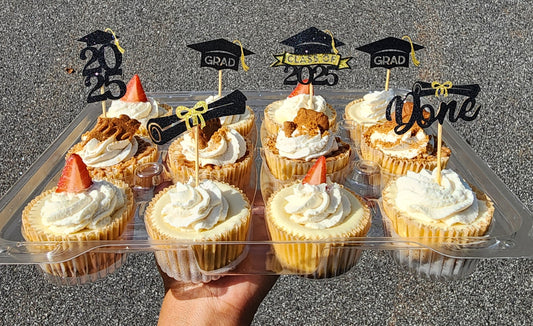 Dozen Graduation Cheesecake Minis (TWO Flavors)